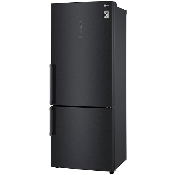 Combina frigorifica LG GBB569MCAMB, No Frost, 462 l, H 185 cm, Clasa E, SmartThinQ, negru