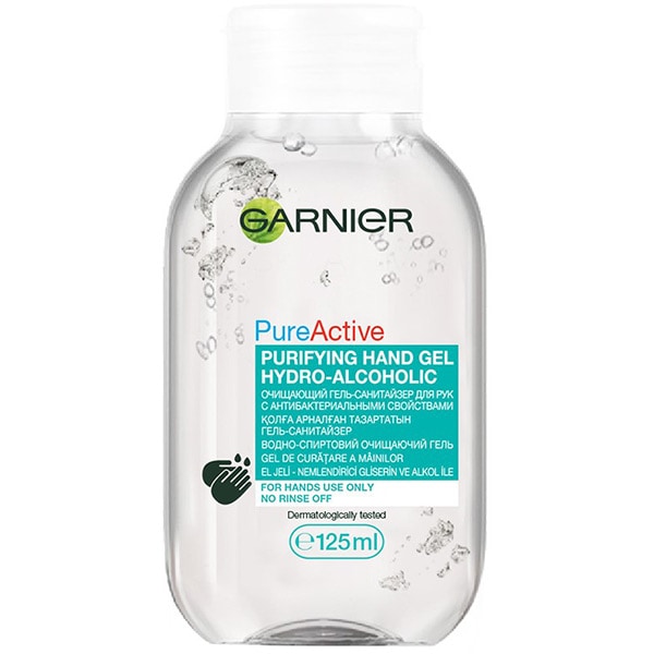 Gel igienizant pentru maini GARNIER Skin Naturals Pure Active, 125ml