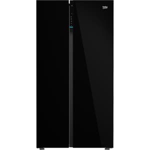 Side by Side BEKO GN163140ZGBN, NeoFrost Dual Cooling, 580 l, H 179 cm, Clasa E, negru