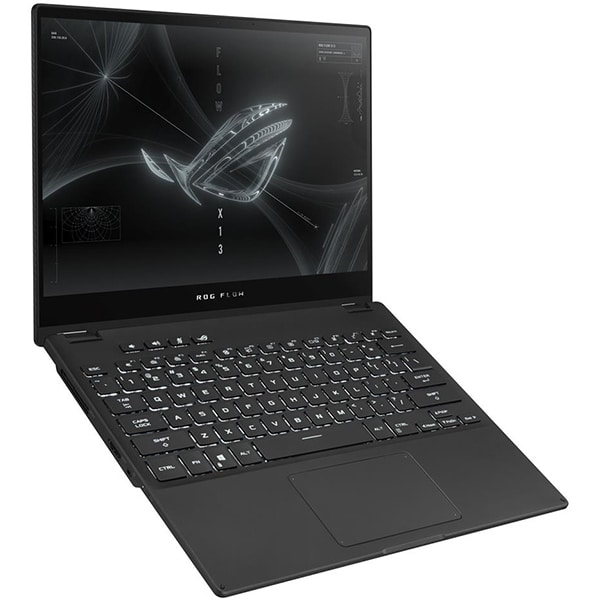 Laptop 2 in 1 ASUS ROG Flow X13 GV301RE-LJ123W, AMD Ryzen 9 6900HS pana la 4.9GHz, 13.4" FHD+ Touch, 16GB, SSD 1TB, NVIDIA GeForce RTX 3050 Ti 4GB, Windows 11 Home, negru