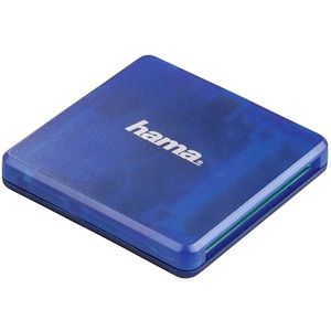 Cititor de carduri HAMA 124131, USB 2.0, albastru