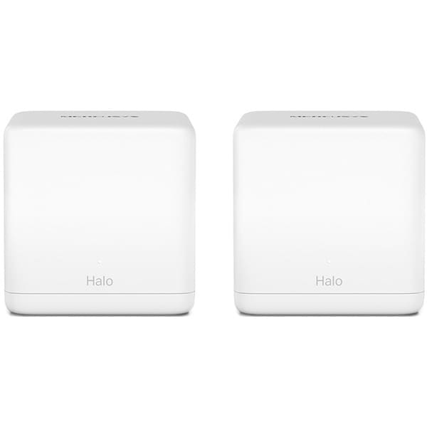 Sistem Wi-Fi Mesh MERCUSYS Halo H30G AC1300, Dual-Band 400 + 867 Mbps, 2 buc, alb