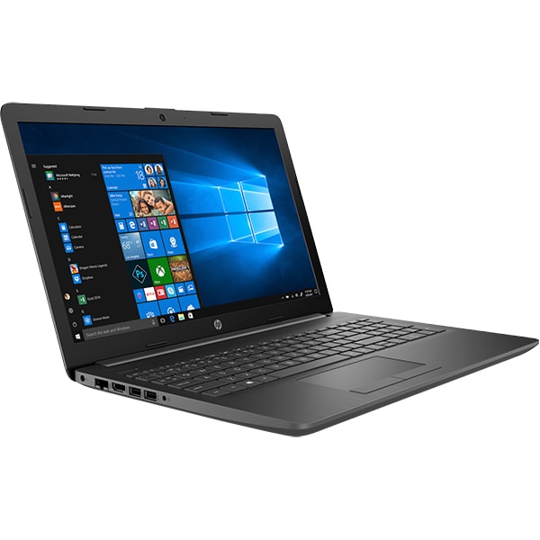 Laptop HP 15-dw3043nq, Intel Core i3-1115G4 pana la 4.1GHz, 15.6" Full HD, 8GB, SSD 256GB, Intel UHD Graphics, Windows 10 Home, gri inchis