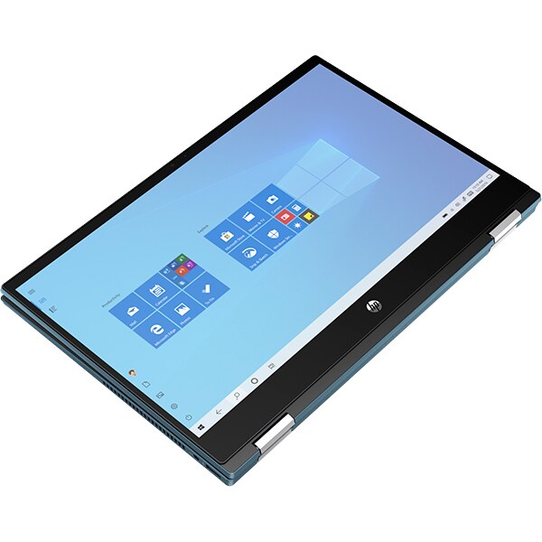 Laptop 2 in 1 HP Pavilion x360 14-dw1025na, Intel Core i5-1135G7 pana la 4.2Ghz, 14" Full HD Touch, 16GB, SSD 512GB, Intel Iris Xe, Windows 10 Home, albastru