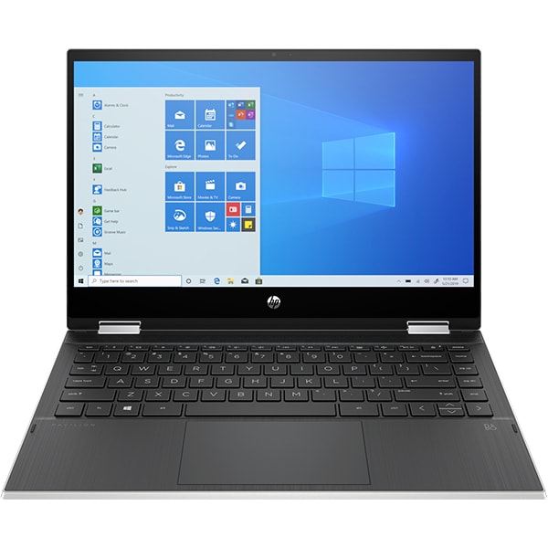 Laptop 2 in 1 HP Pavilion x360 14-dw1023na, Intel Core i7-1165G7 pana la 4.7Ghz, 14" Full HD Touch, 8GB, SSD 256GB, Intel Iris Xe, Windows 10 Home, argintiu
