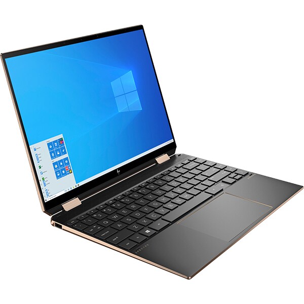 Laptop 2 in 1 HP Spectre x360 14-ea0016nn, Intel Core i7-1165G7 pana la 4.7GHz, 13.5" WUXGA+ Touch, 16GB, SSD 512GB, Intel Iris Xe Graphics, Windows 10 Home, negru