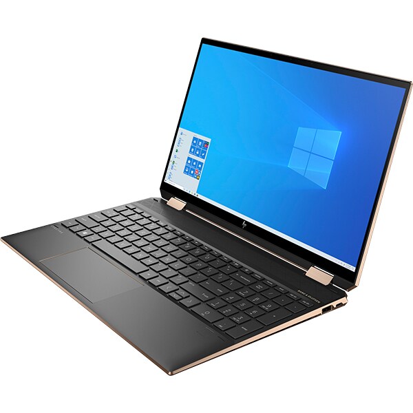 Laptop 2 in 1 HP Spectre x360 15-eb0002nn, Intel Core i7-10750H pana la 5.0GHz, 15.6" 4K UHD Touch, 16GB, SSD 1TB, NVIDIA GeForce GTX 1650 Ti 4GB, Windows 10 Home, negru