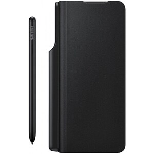Husa Flip Leather Cover + S-Pen pentru SAMSUNG Galaxy Z Fold3, EF-FF92PCBEGEE, negru