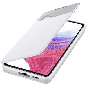 Husa S View Wallet Cover pentru SAMSUNG Galaxy A53, EF-EA536PWEGEE, alb