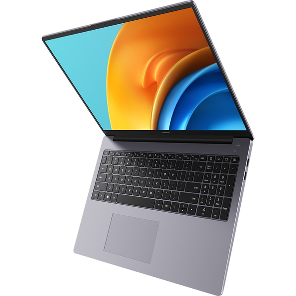 Laptop HUAWEI MateBook D16, Intel Core i7-12700H pana la 4.7GHz, 16" Full HD, 16GB, SSD 512GB, Intel Iris Xe Graphics, Windows 11 Home, Space Gray