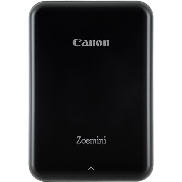 Kit Imprimanta foto portabila CANON Zoemini, Bluetooth, negru + 1 pachet hartie 20 coli + 1 pachet hartie rotunda 10 coli + husa