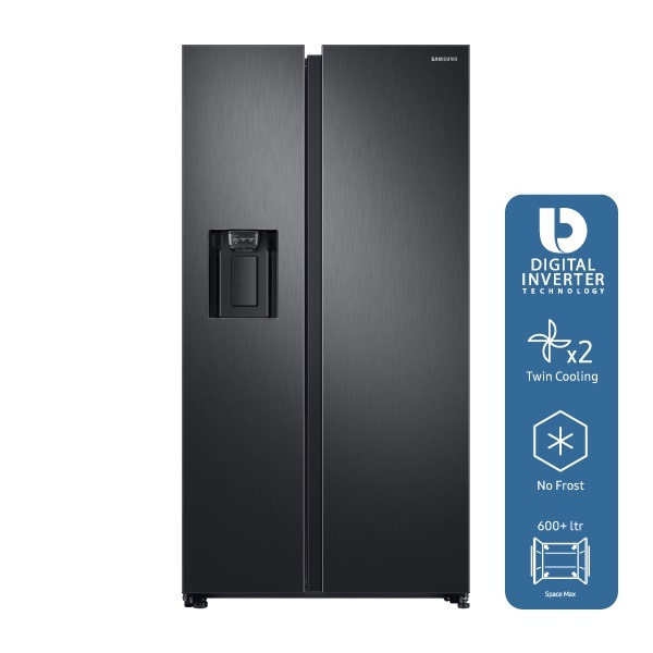 Side By Side Samsung Rs68n8220b1 Ef 617 L 178 Cm A Negru