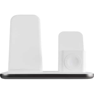 Incarcator wireless 3 in 1 pentru iPhone/Apple Watch, XTORM Powerstream PS101, QI, alb-gri