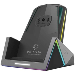 Incarcator wireless VERTUX VertuCharge-Qi, universal, QI, Quick Charge 3.0, Power Delivery (PD), negru