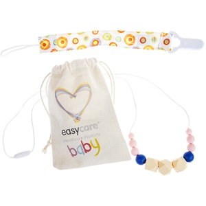 Colier dentitie EASYCARE Twilight EASY00103, 0 luni+, albastru-roz