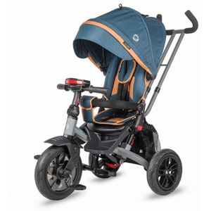 Tricicleta copii multifunctionala COCCOLLE Pianti 321013432, 12 luni+, albastru-negru