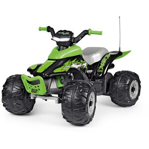 ATV PEG PEREGO Corral T-Rex IGOR0100, 3 ani+, 12V, verde-negru