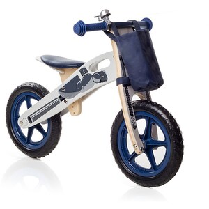 Bicicleta copii fara pedale STAR RIDE Balance ODV1003, 12", albastru-alb