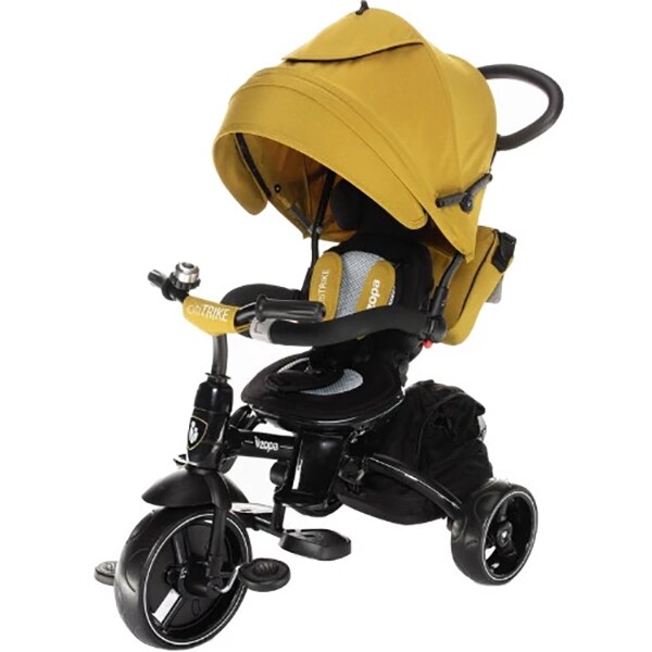 Tricicleta copii 6in1 ZOPA Citi Trike 41442, 10 luni+, negru-galben