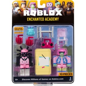 Set 2 figurine ROBLOX Celebrity Enchanted Academy ROG0164, 6 ani+, roz-gri