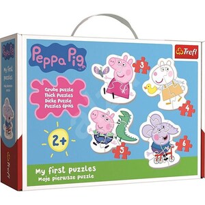 Puzzle 4in1 TREFL Simpatica Peppa Pig 36086, 2 ani+,18 piese 
