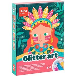 Joc creativ APLI Glitter Art AL017561BUC. 5 ani+, multicolor