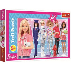 Puzzle TREFL Barbie - Poti fi ce vrei 16385, 5 ani+, 100 piese 
