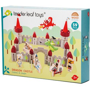 Joc constructie TENDER LEAF Castelul dragonului TL8322, 3 ani+, 59 piese