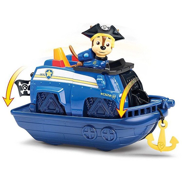 Paw patrol pirate vehicles chase & marshall top