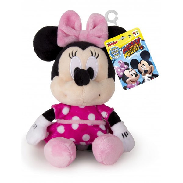 Jucarie de plus DISNEY Minnie Mouse cu sunete 182394, 0 luni+, roz-negru
