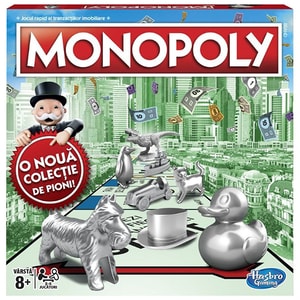 Joc de societate HASBRO Monopoly Clasic C1009, 8 ani+, 2 - 4 jucatori