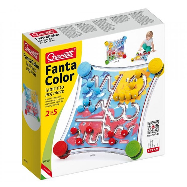 Joc Educativ Quercetti Labirint Fantacolor Q0295 2 5 Ani 48 Piese