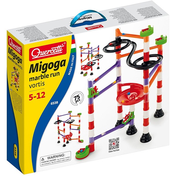 Joc Constructie Quercetti Migoga Marble Run Vortis Q6538 5 12 Ani 80 Piese