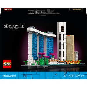 LEGO Architecture: Singapore 21057, 18 ani+, 827 piese