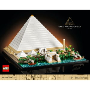 LEGO Architecture: Marea piramida din Giza 21058, 18 ani+, 1476 piese