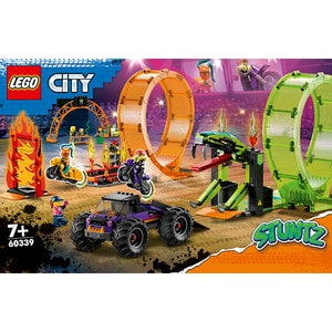 LEGO City: Arena de cascadorii cu doua bucle 60339, 7 ani+, 598 piese