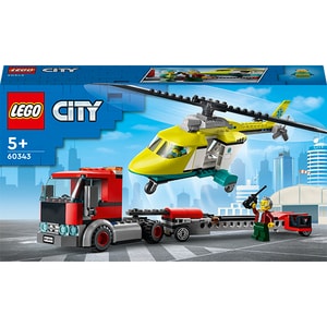LEGO City: Transportul elicopterului de salvare 60343, 5 ani+, 215 piese
