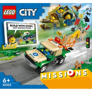 LEGO City: Misiuni de salvare a animalelor salbatice 60353, 6 ani+, 246 piese