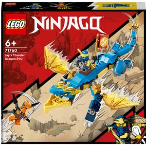 LEGO Ninjago: Dragonul EVO de Tunet al lui Jay 71760, 6 ani+, 140 piese