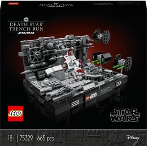 LEGO Star Wars: Diorama zborului prin transeele de pe Death Star 75329, 18 ani+, 665 piese