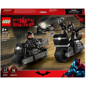 LEGO Super Heroes: DC Batman - Urmarirea cu motocicleta Batman si Selina Kyle 76179, 6 ani+, 149 piese