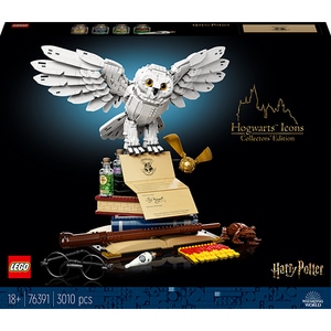 LEGO Harry Potter: Embleme Hogwarts - Editie de colectie 76391, 18 ani+, 3010 piese