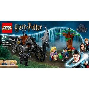 LEGO Harry Potter: Trasura Si caii Thestral de la Hogwarts 76400, 7 ani+, 121 piese