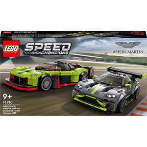 LEGO Speed Champions: Aston Martin Valkyrie AMR Pro si Aston Martin Vantage GT3 76910, 9 ani+, 592 piese