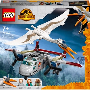 LEGO Jurassic World: Ambuscada avionului de catre Quetzalcoatlus 76947, 7 ani+, 306 piese