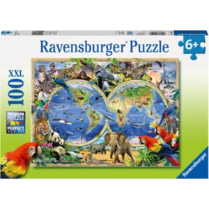 Puzzle RAVENSBURGER Animalele lumii RVSPC10540, 6 ani+, 100 piese