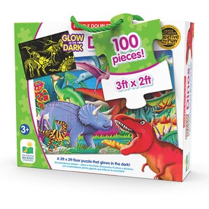 Puzzle THE LEARNING JOURNEY Straluceste in Intuneric - Dinozauri TLJ787533, 3 ani+, 100 piese