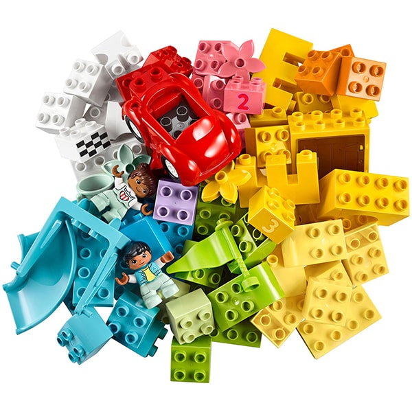 LEGO Duplo: Cutie Deluxe in forma de caramida 10914, 18 luni+, 85 piese