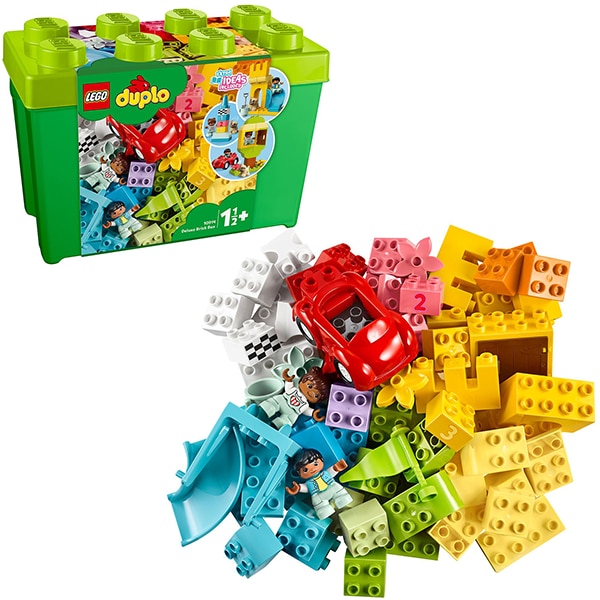 LEGO Duplo: Cutie Deluxe in forma de caramida 10914, 18 luni+, 85 piese