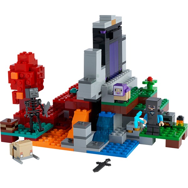 LEGO Minecraft: Portalul ruinat 21172, 8 ani+, 316 piese